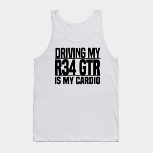 Driving my R34 GTR is my cardio Tank Top